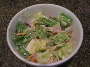 salad with tahini